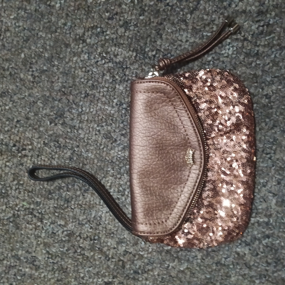 Juicy Couture Brown Clutch with Wristlet